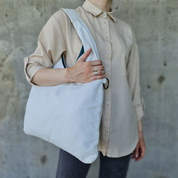 Женская мягкая сумка хобо с косметичкой из эко кожи 0105-8