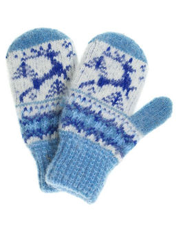 Варежки детские "Олень" с вставкой 0610-2