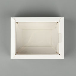 Цена за 5 шт. Коробка складная с пластиковой крышкой «Белая», 11.5 х 9 х 4 см