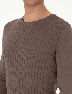 Vizon Slim Fit Bisiklet Yaka Triko Kazak - Pierre cardin фото 7