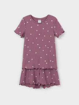 К 1652/темная орхидея,поле с ромашками пижама для дев - Crockid фото 2