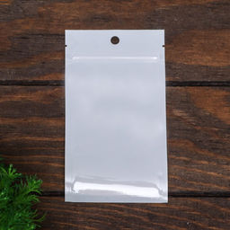 Цена за 50 шт. Пакет Zip-lock ПП, белый, со сплошным окном, плоский, еврослот 9×16 см