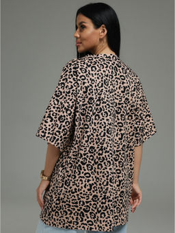 Анита-4 футболка женская (леопард полоса)