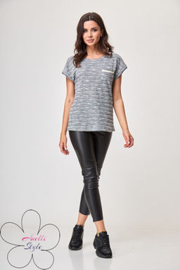 Джемпер ANELLI 685 серебристый миндаль