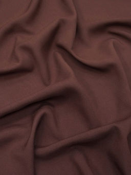 Штапель цв.Коричнево-бордовый, ш.1.44м, вискоза-100%, 110гр/м.кв. - Купава фото 4