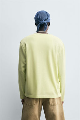 LIGHTWEIGHT BUTTON-NECK T-SHIRT - Zara фото 5