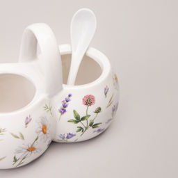 БАНКА 2 СЕКЦИИ AGNESS FLOWER STORY 17*10*13 СМ / 2x240 МЛ  фото 6