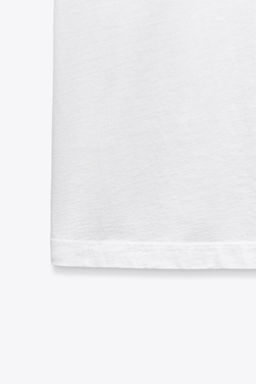 CAMISETA MANGA CAPA / Blanco - Zara фото 10