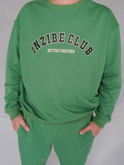 Свитшот мужской INZIBE CLUB, мох  фото 2