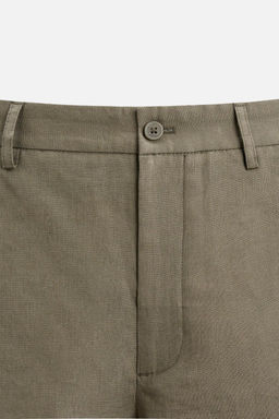 100% LINEN BERMUDA SHORTS - Zara фото 35