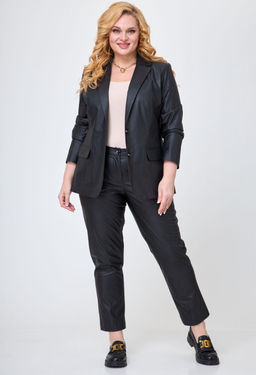 Жакет БелЭльСтиль 203 экокожа черный фото 3