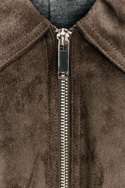 FAUX SUEDE JACKET - Zara фото 10