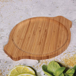 Поднос бамбуковый для подачи блюд "SHEF" 24см