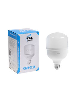 Лампа светодиодная VKL electric, бочка, 40 Вт, E27, переходник Е40, 3800 Лм, 6500K, IP20, 100×159мм,