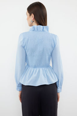 Ekru F?rf?rl? Gipeli Dokuma Bluz TWOSS24BZ00531 - Trendyolmilla фото 10