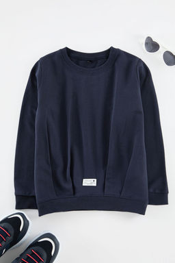 K?rm?z? Erkek Cocuk Duz Orme Sweatshirt TKDAW25SW00030 - Trendyolmilla фото 3
