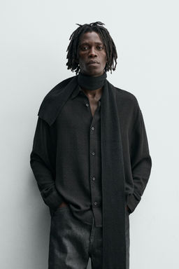 VISCOSE/COTTON TEXTURED SHIRT - Zara фото 2