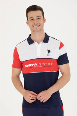 U. S. Polo Assn Мужская темно-синяя футболка с воротником-поло - U.s. polo assn фото 8