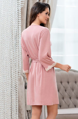 Короткий запашной халат Mia-Amore с рукавами длиной  фото 7