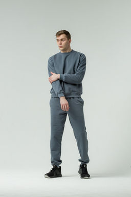 из ЛАКОСТЫ С НАЧЁСОМ Костюм мужской со свитшотом - Knitka фото 14