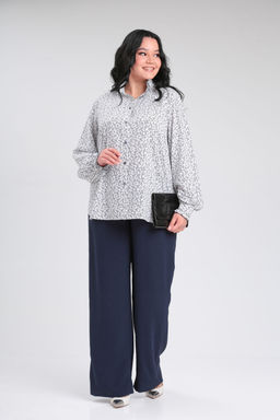 Блуза LADY SECRET 0199 белый +принт