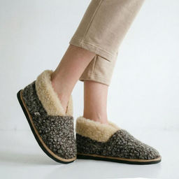 Тапочки-ботильоны арт. М2/02-02 Каштан