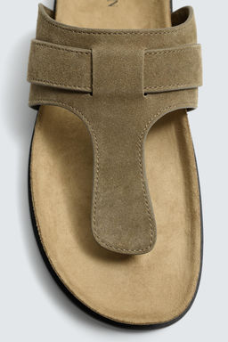 SANDALIA PIEL / Gris Topo - Zara фото 6