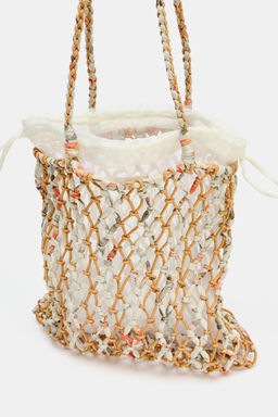 BRAIDED WOVEN HANDBAG - Zara фото 9