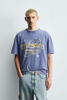 VARSITY GRAPHIC PRINT T-SHIRT - Zara фото 2