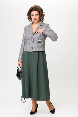 Костюм Aira Style 2417А Серо-зеленый