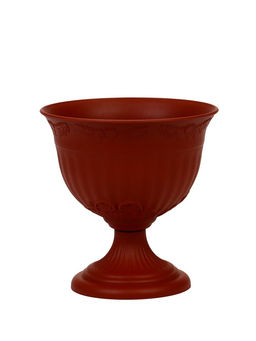 Цена за 2 шт. Вазон на высокой ножке 0,6л d14см h14см "Венеция", цвет Коричневый