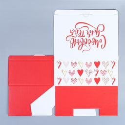 Коробка подарочная сборная, упаковка, «Люблю», 26×19×10 см