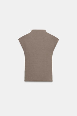TOP CUELLO ALTO / Marr?n - Zara фото 6