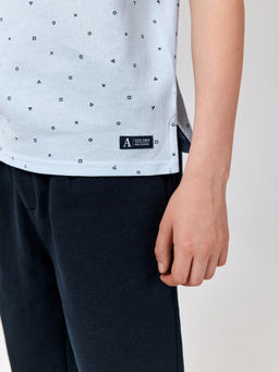 ACOOLA / Сорочка-поло верхняя для мальчиков Fakir синий принт  фото 7