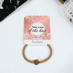 Цена за 6 шт. Резинка для волос «Венера», 5 см, бежевая