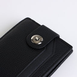 Портмоне мужское на магните, чёрное