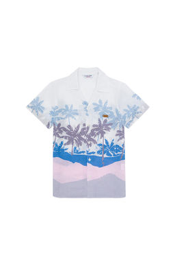 U. S. Polo Assn Синяя рубашка с коротким рукавом для мальчика