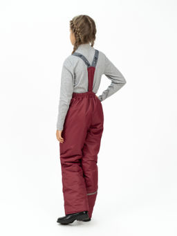 Брюки детские зимние бордовые