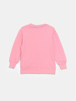 Bisiklet Yaka Bask?l? K?z ?ocuk Sweatshirt - Waikiki фото 2