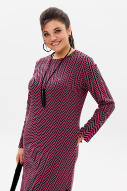 Платье ANELLI 1498/1 кармин