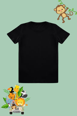 Siyah Unisex Pamuklu Basic Regular/Normal Kal?p Bisiklet Yaka K?sa Kol Orme T-Shirt TKDSS24TS00017 - Trendyolmilla фото 3