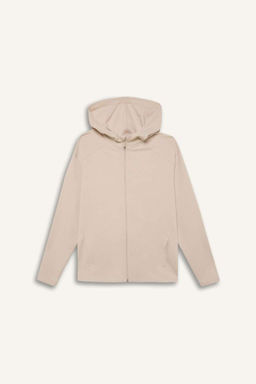 DeFactoFit Standart Fit Kapusonlu Cift Cepli Fermuarl? Sweatshirt фото 2