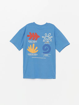 Oversize Bisiklet Yaka Erkek ?ocuk Ti??rt - Waikiki фото 2