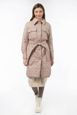 Пальто женское демисезонное (пояс) - El podio фото 2