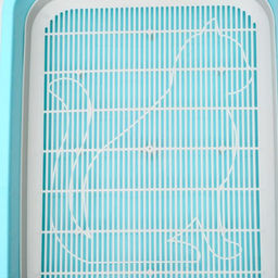 Туалет Мур-мяу для кошек, с сеткой, 33,2 х 25,6 х 7,2 см голубой - Пижон фото 3