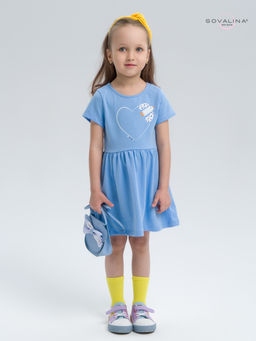 Платье Лето голубой сердце LE - Sovalina фото 10