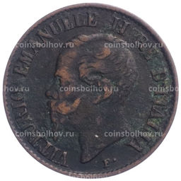 Монета 1 чентезимо 1861 года M Италия