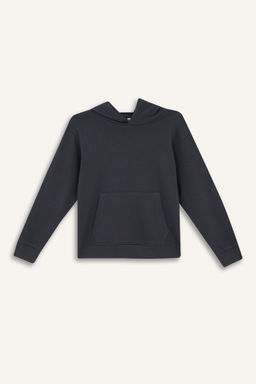 Basic D_z Kap__onlu Okul Sweatshirt Erkek _ocuk - Defacto фото 7