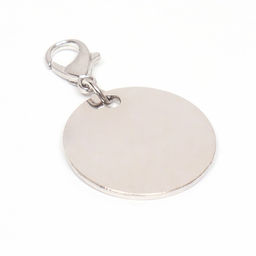 Адресник под гравировку Блестящая лапка с карабином, 2,2 см, красный - Пижон фото 2