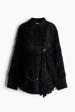 MAMA Blusa en tejido jacquard Before & After - H&m фото 5